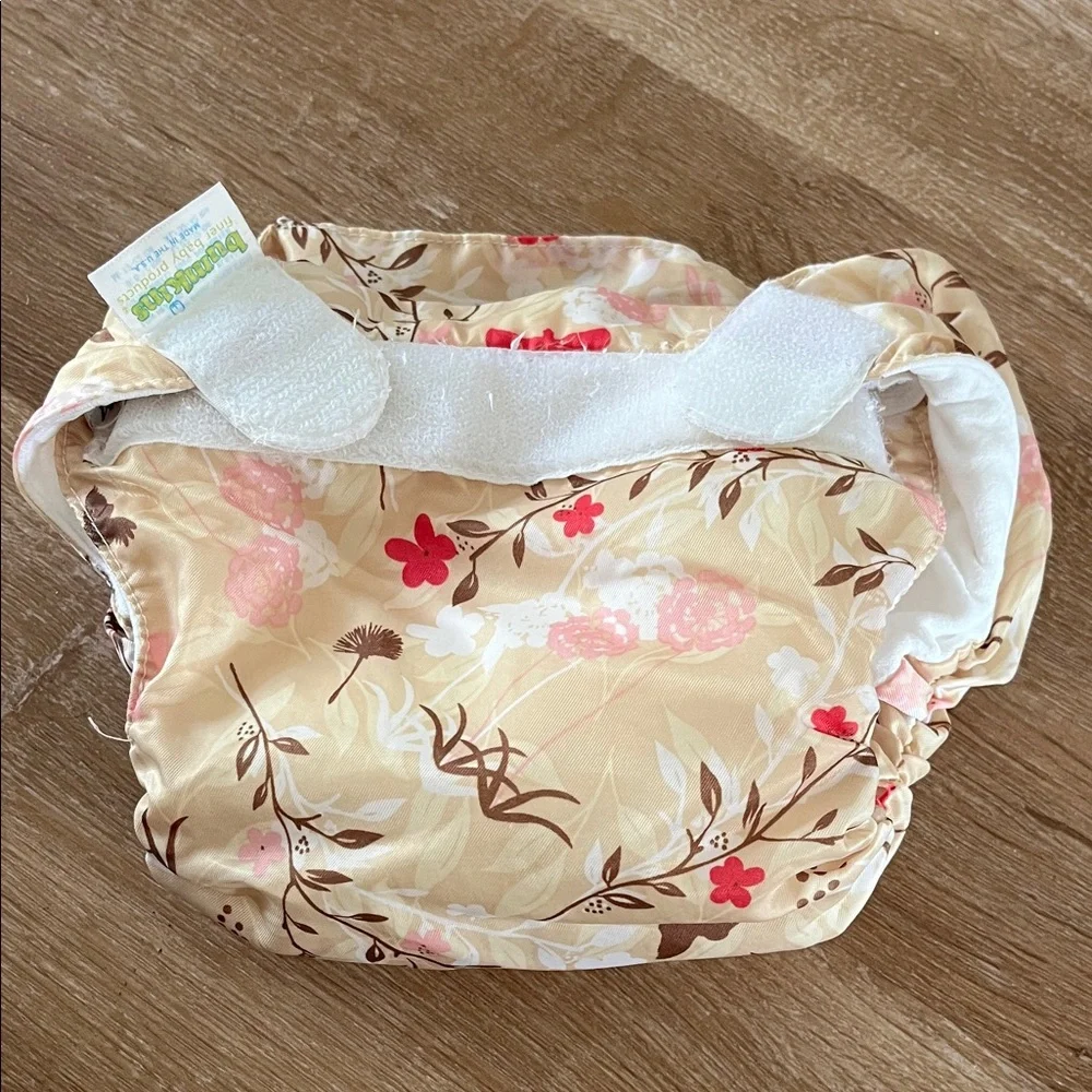 Bumkins Floral Diaper with Attached Cover